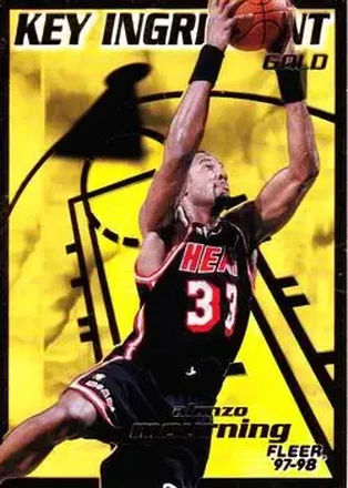 1997-98 Fleer #8 Key Ingredient Gold Alonzo Mourning