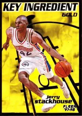 1997-98 Fleer #14 Key Ingredient Gold Jerry Stackhouse