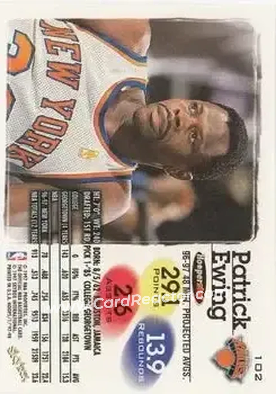 Back of Patrick Ewing