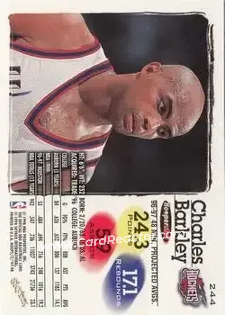 Back of Charles Barkley