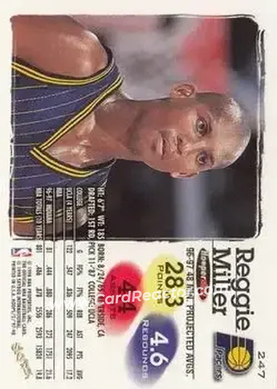Back of Reggie Miller