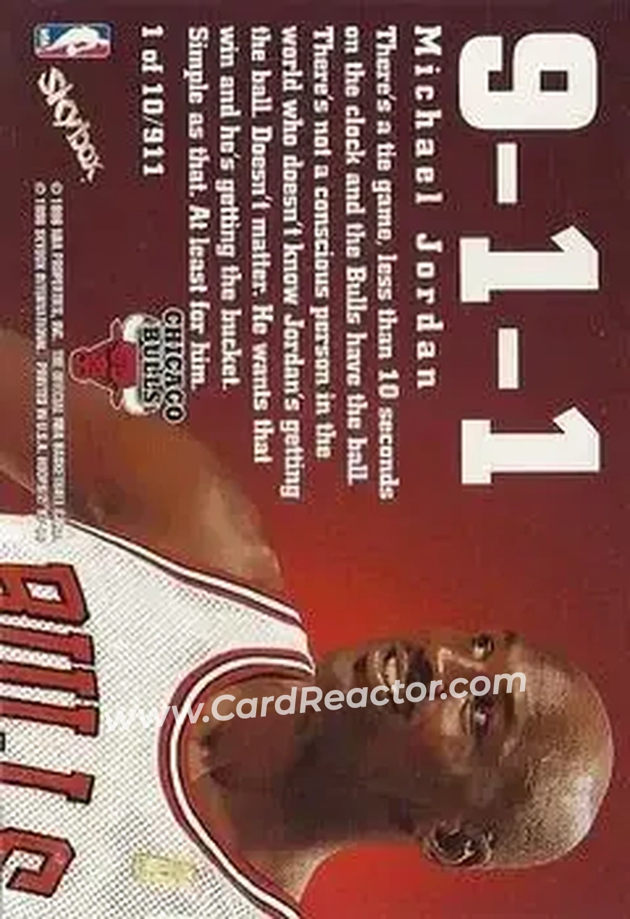 Back of Michael Jordan