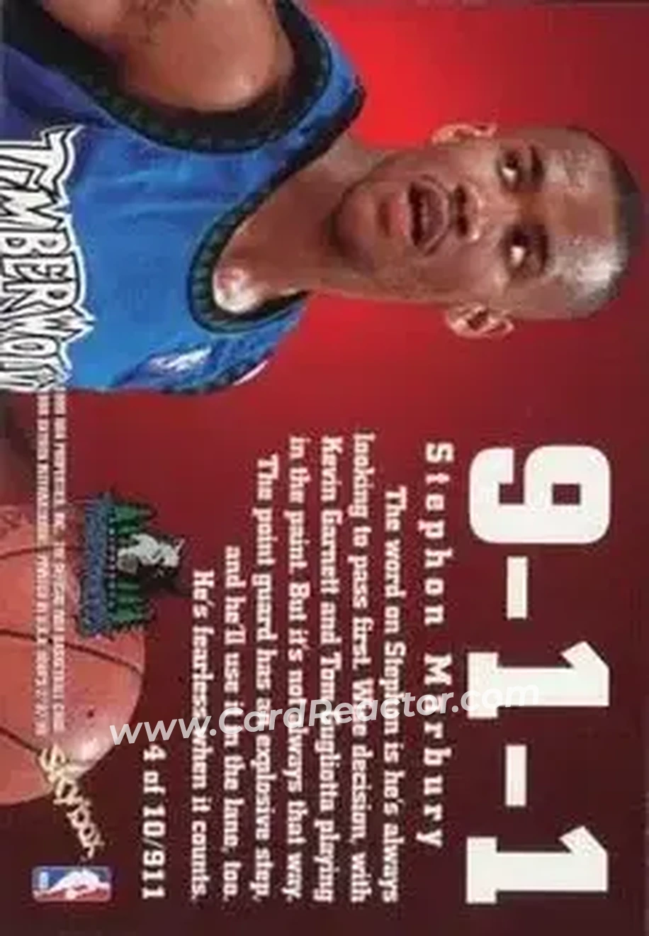 Back of Stephon Marbury