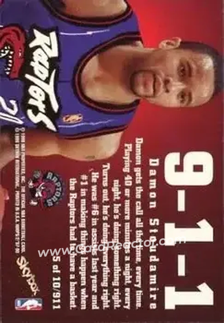 Back of Damon Stoudamire