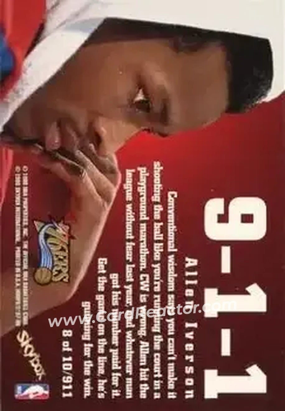 Back of Allen Iverson