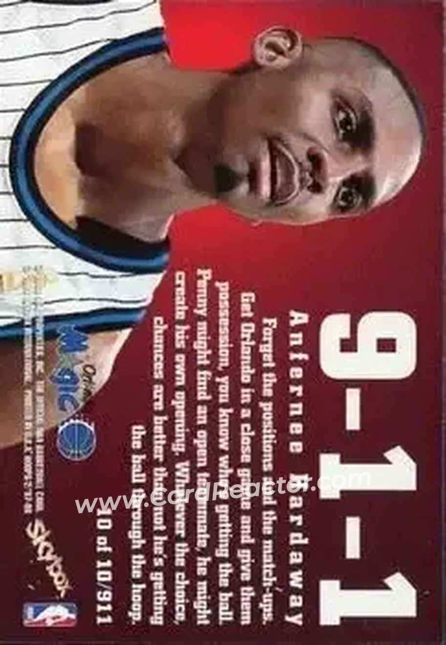 Back of Anfernee Hardaway