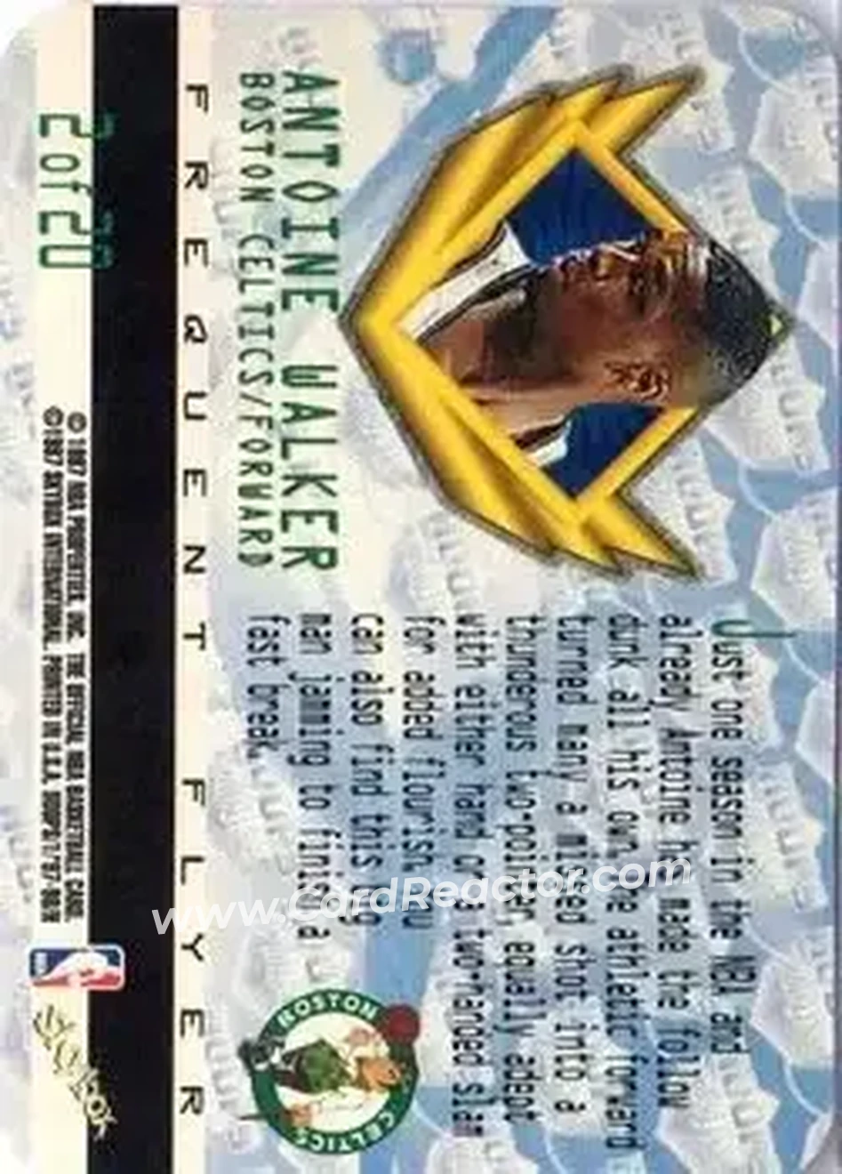 Back of Antoine Walker