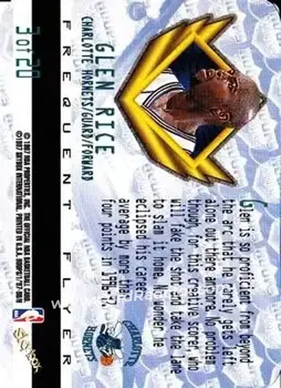 Back of Glen Rice