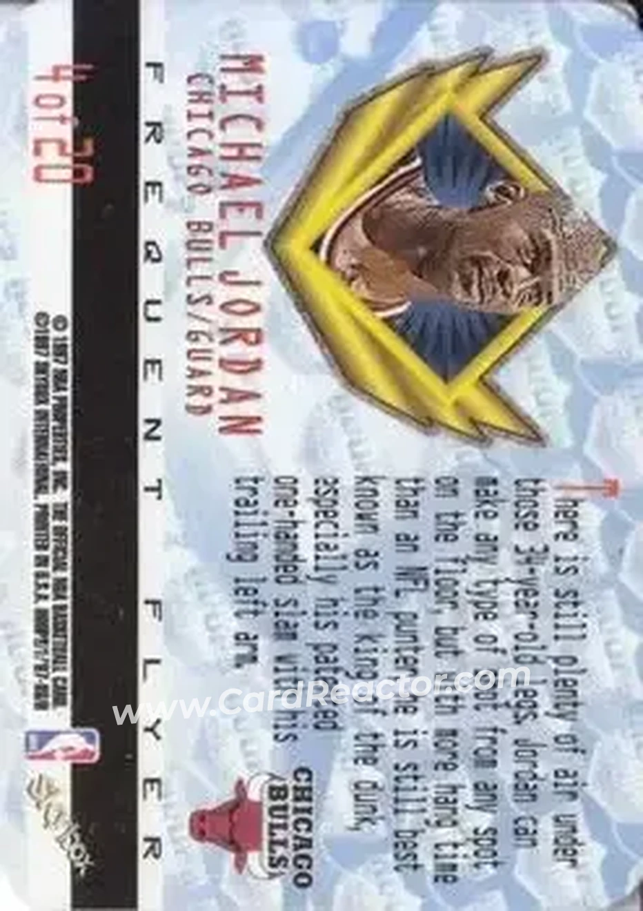 Back of Michael Jordan