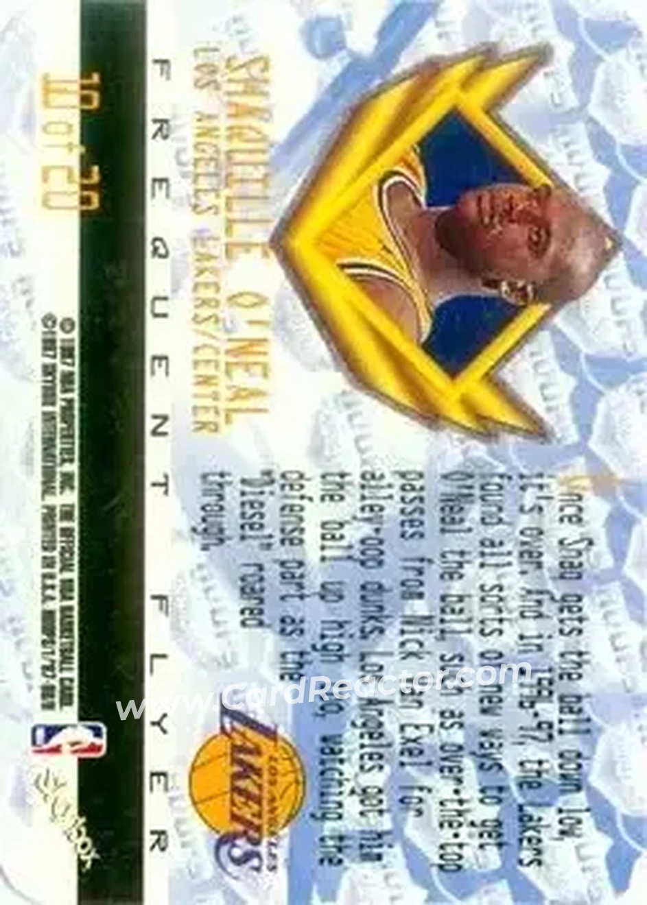 Back of Shaquille O'Neal