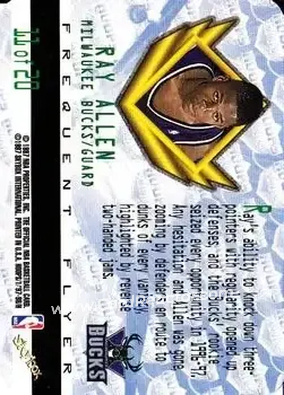 Back of Ray Allen