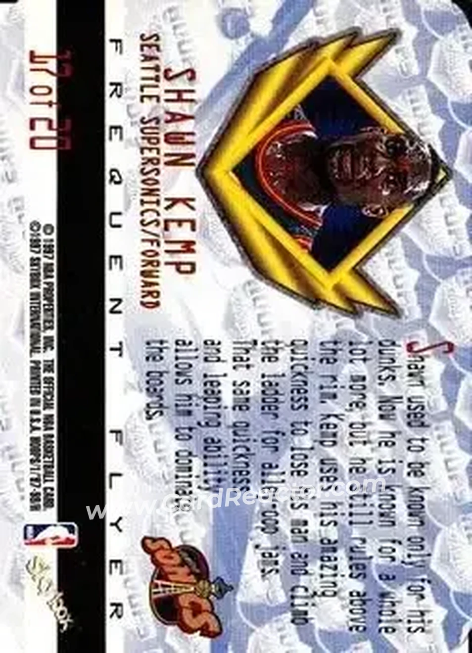 Back of Shawn Kemp