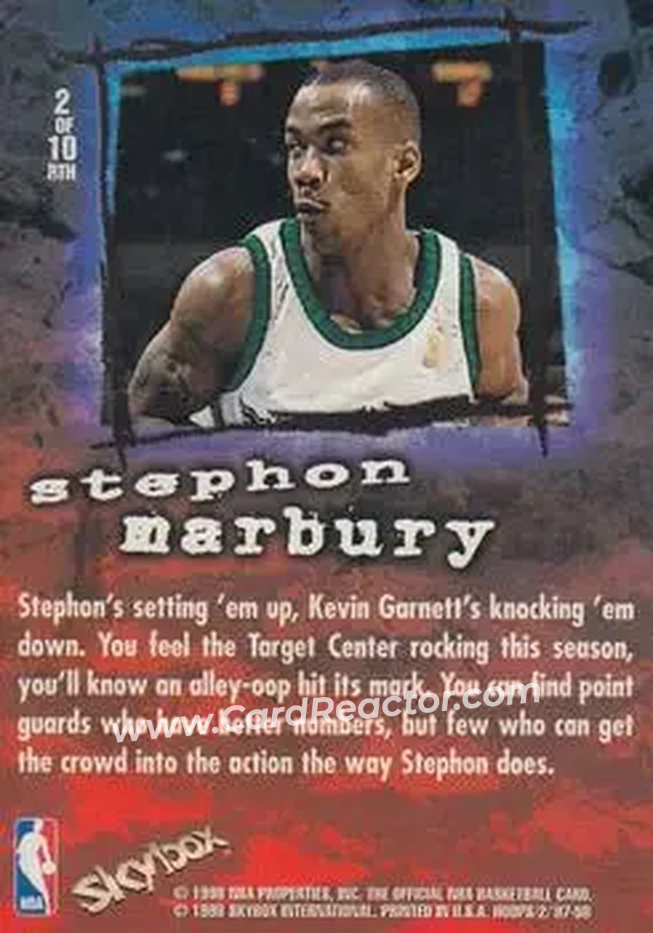 Back of Stephon Marbury