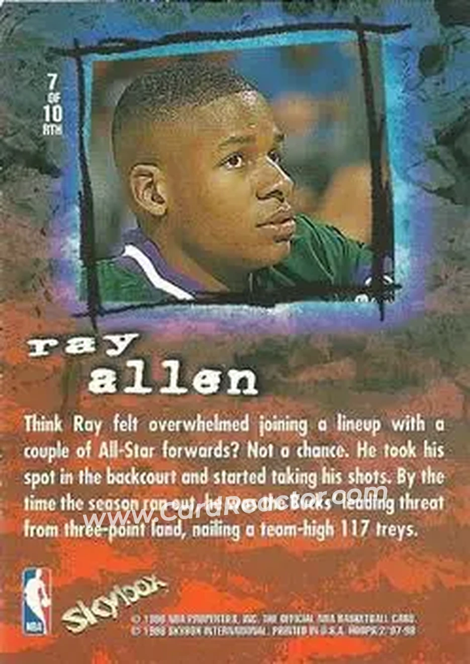 Back of Ray Allen