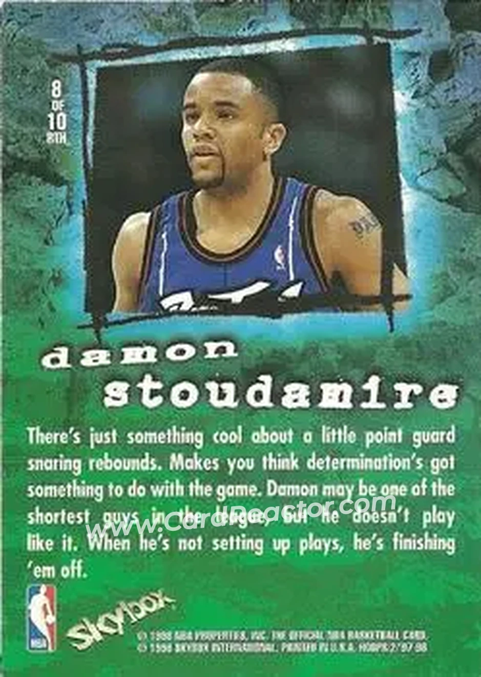 Back of Damon Stoudamire