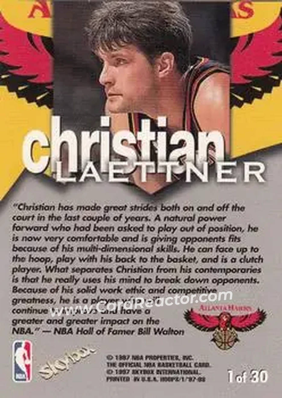 Back of Christian Laettner