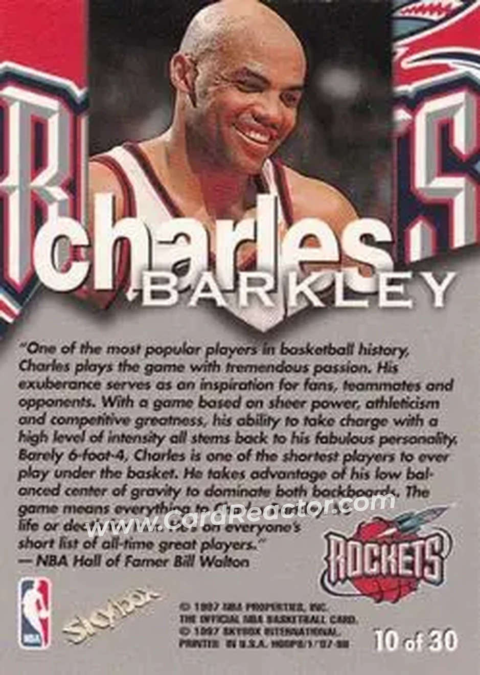 Back of Charles Barkley