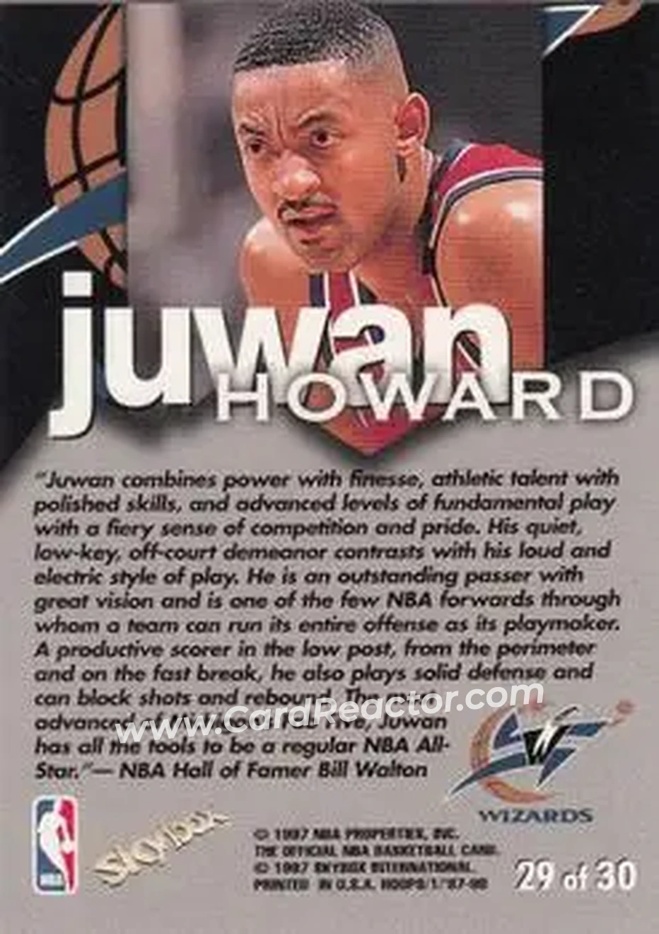 Back of Juwan Howard