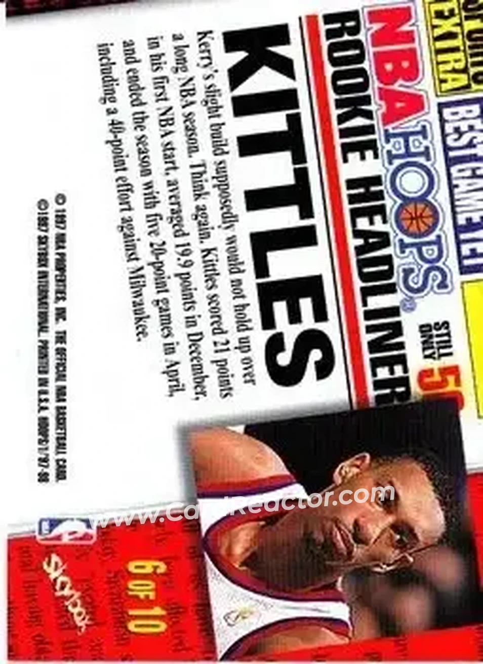 Back of Kerry Kittles