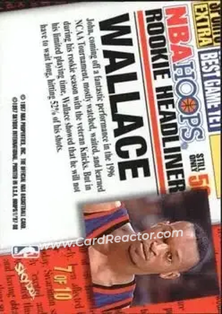 Back of John Wallace