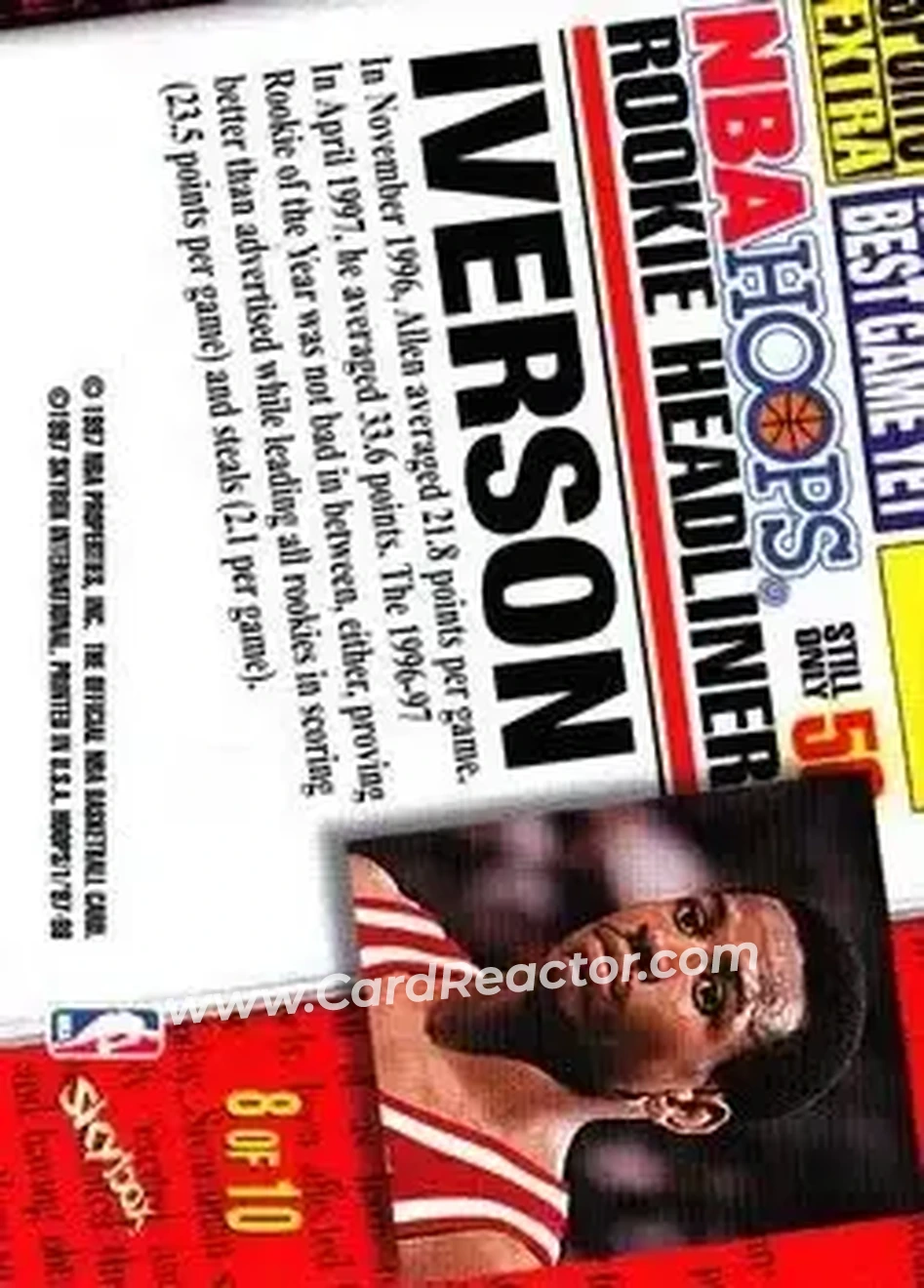 Back of Allen Iverson
