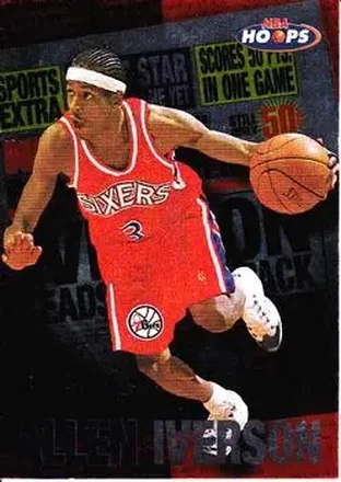 1997-98 Hoops #8 Rookie Headliners Allen Iverson