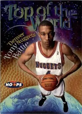 1997-98 Hoops #3 TW Top of the World Tony Battie