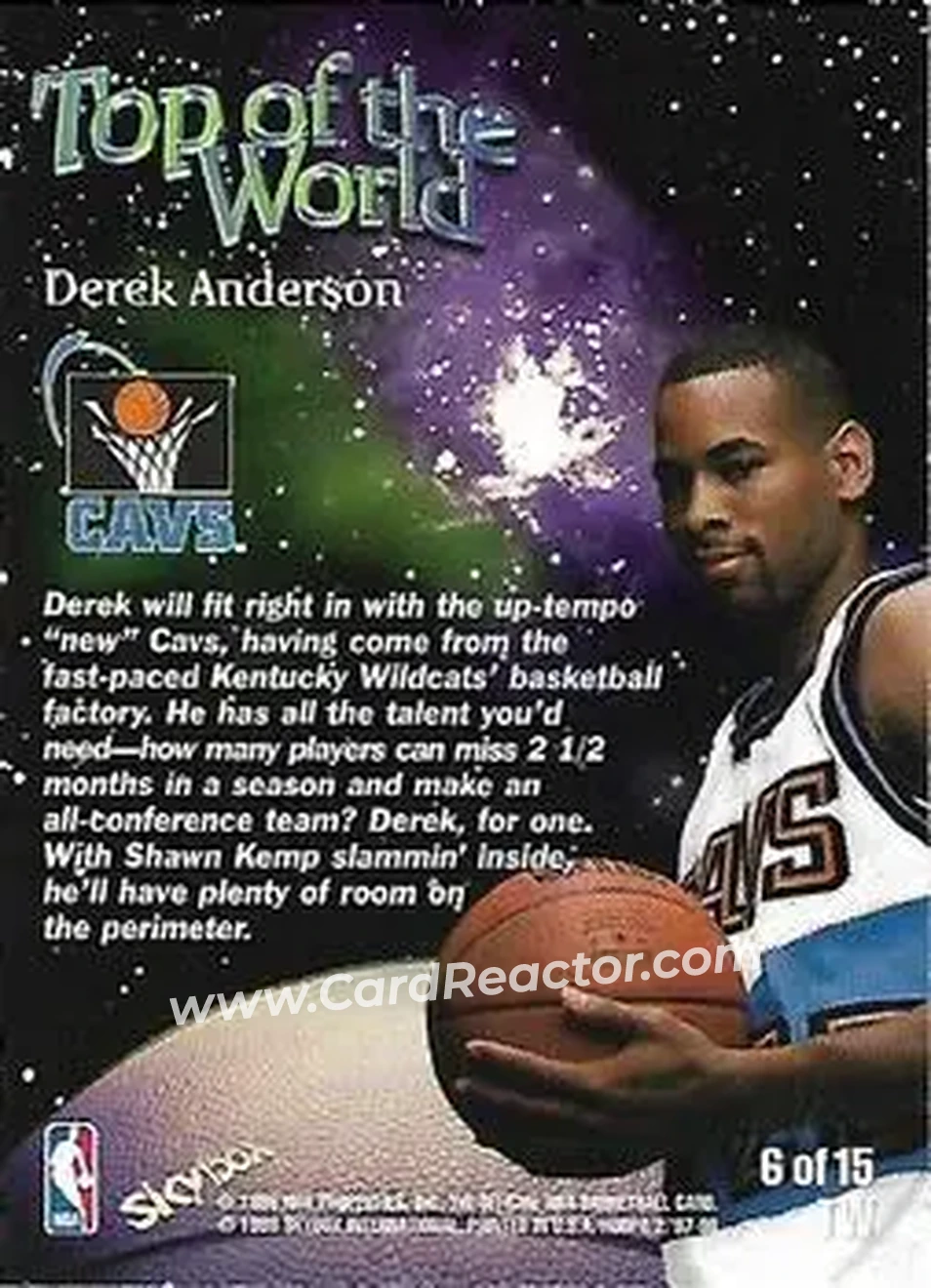 Back of Derek Anderson