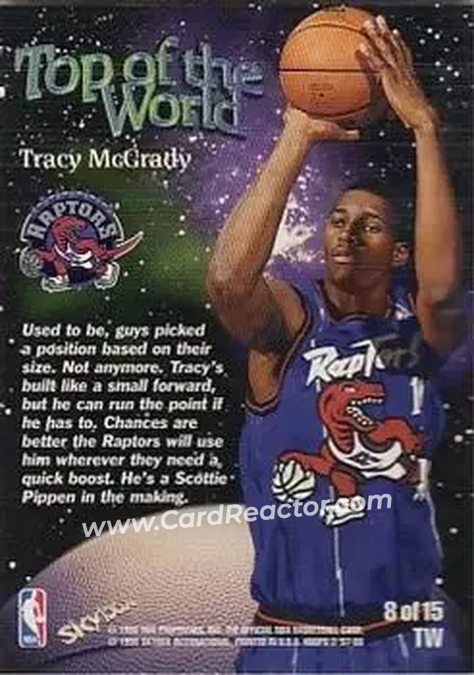 Back of Tracy McGrady