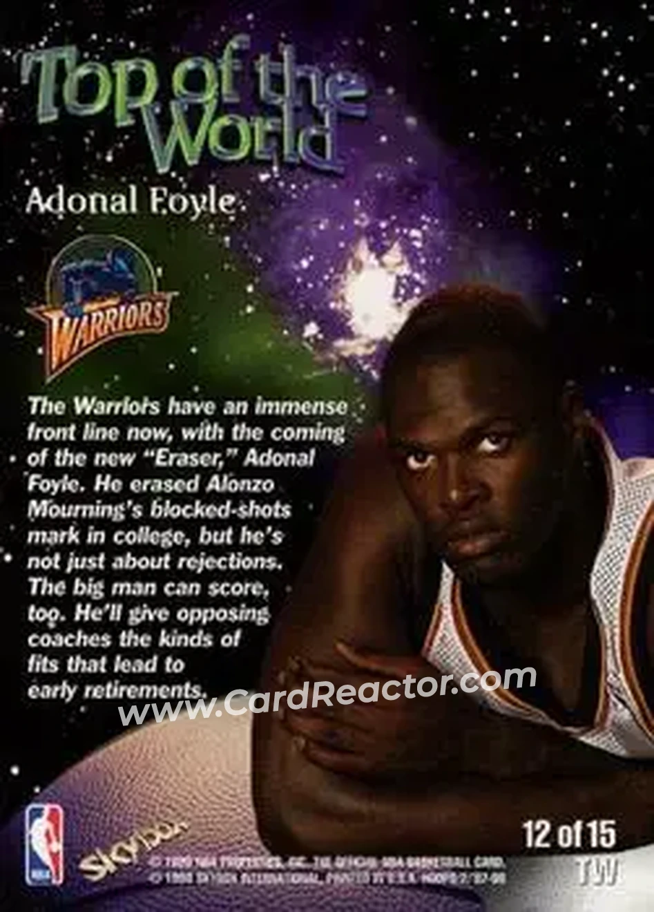 Back of Adonal Foyle