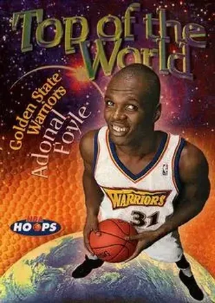1997-98 Hoops #12 TW Top of the World Adonal Foyle