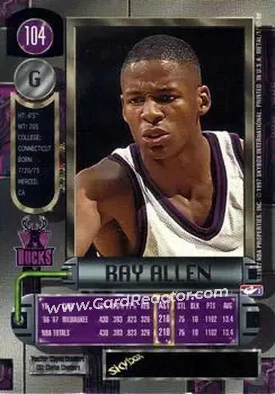 Back of Ray Allen