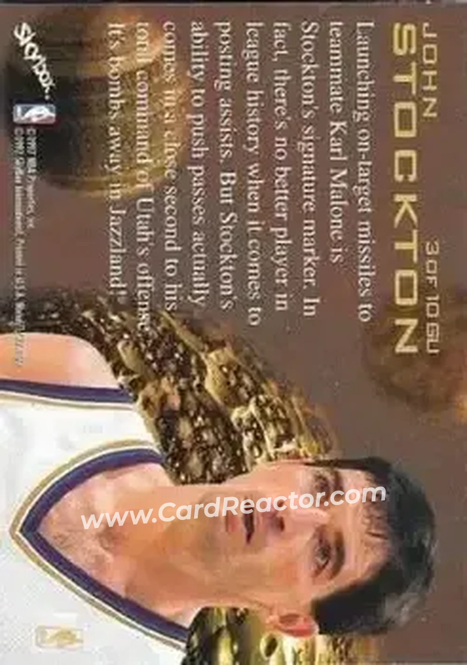 Back of John Stockton