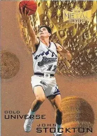 1997-98 Metal Universe #3 GU Gold Universe John Stockton