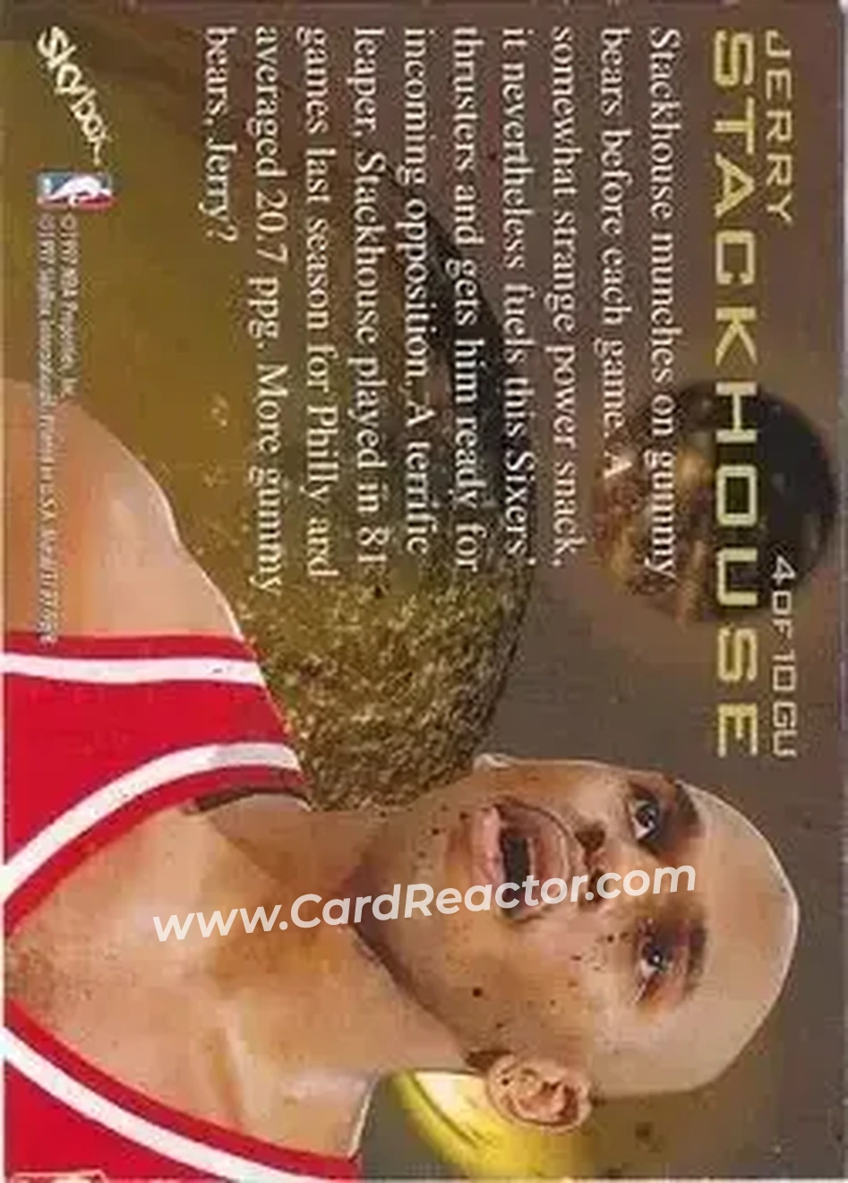 Back of Jerry Stackhouse