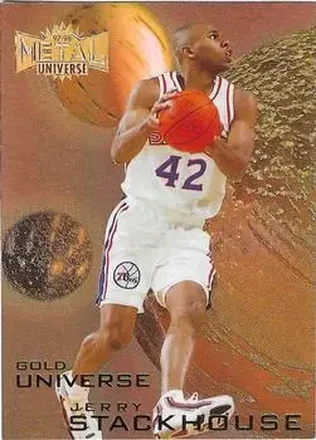 1997-98 Metal Universe #4 GU Gold Universe Jerry Stackhouse
