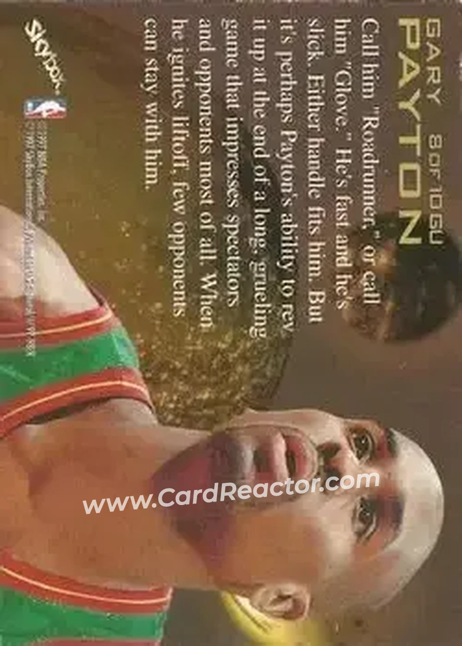 Back of Gary Payton