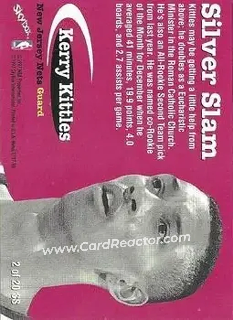Back of Kerry Kittles