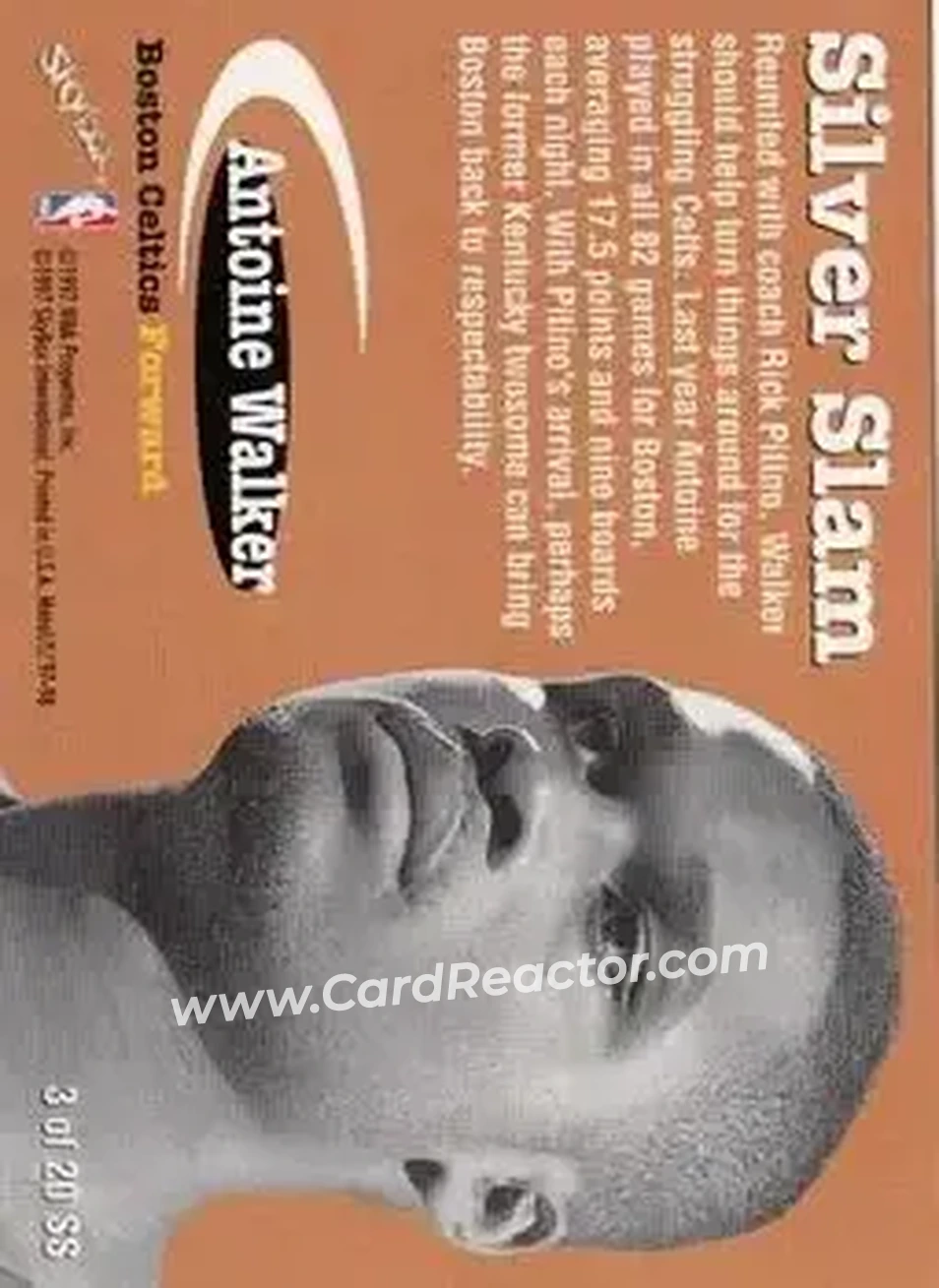 Back of Antoine Walker