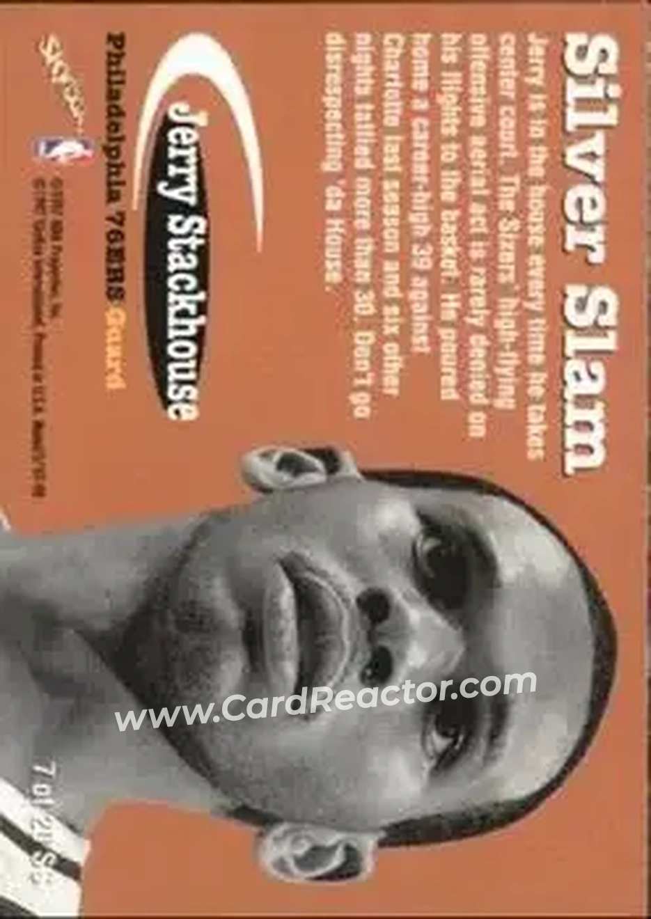 Back of Jerry Stackhouse
