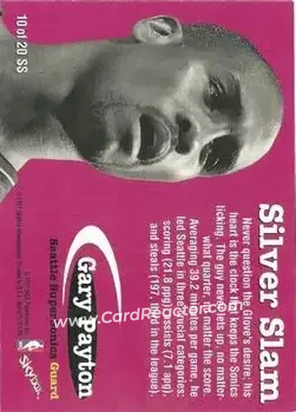 Back of Gary Payton