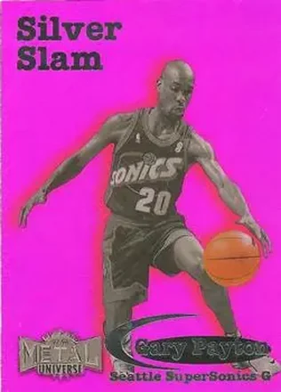 1997-98 Metal Universe #10 SS Silver Slam Gary Payton