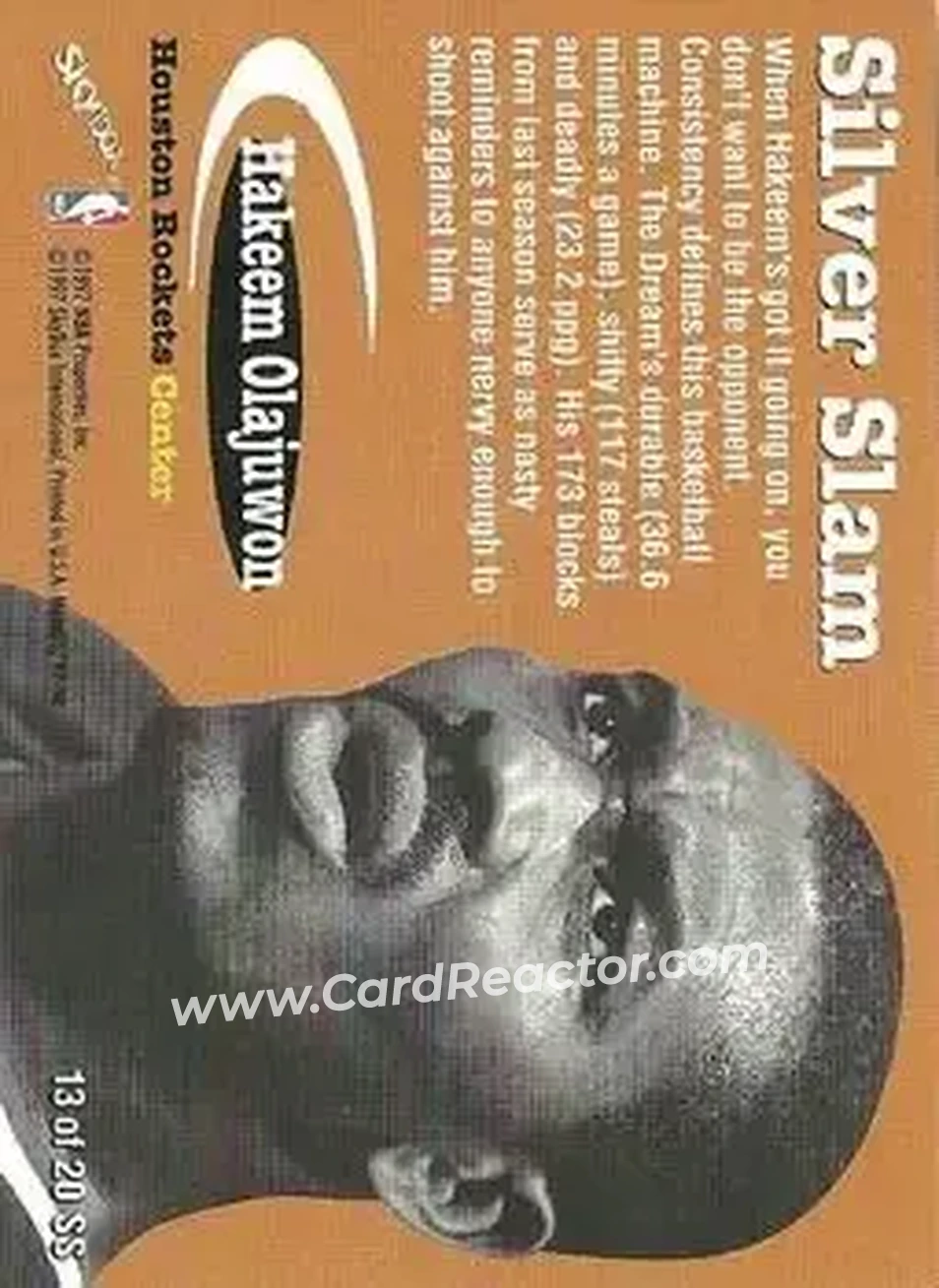 Back of Hakeem Olajuwon