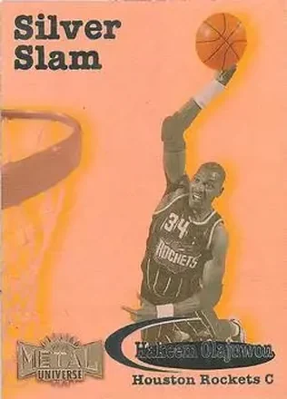 1997-98 Metal Universe #13 SS Silver Slam Hakeem Olajuwon