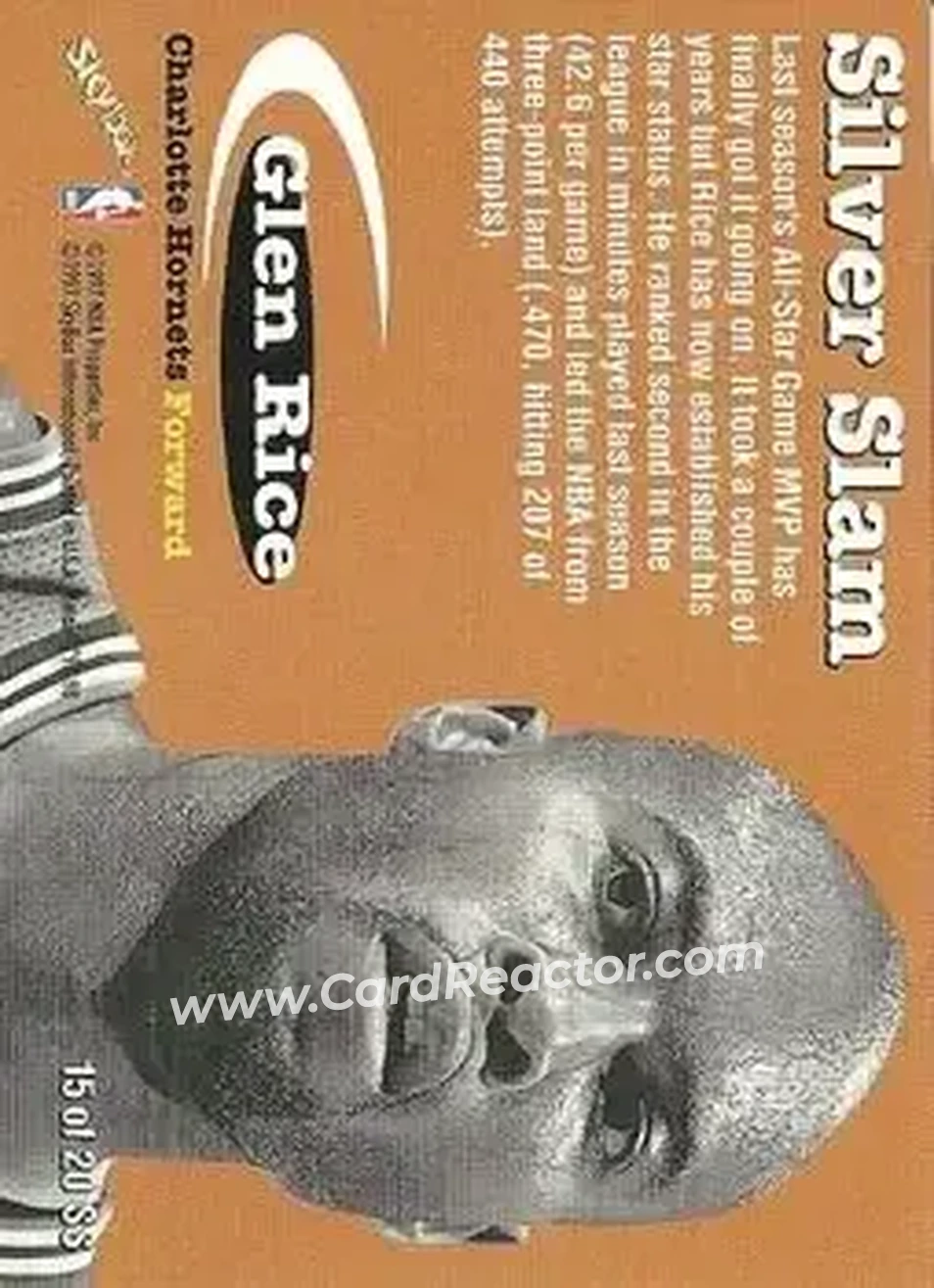 Back of Glen Rice