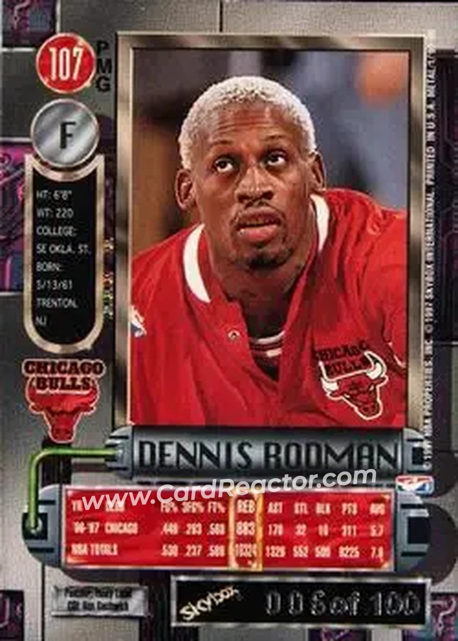 Back of Dennis Rodman