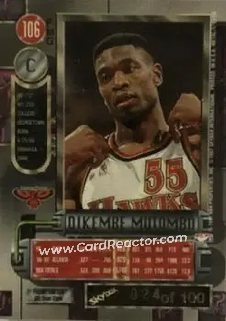 Back of Dikembe Mutombo