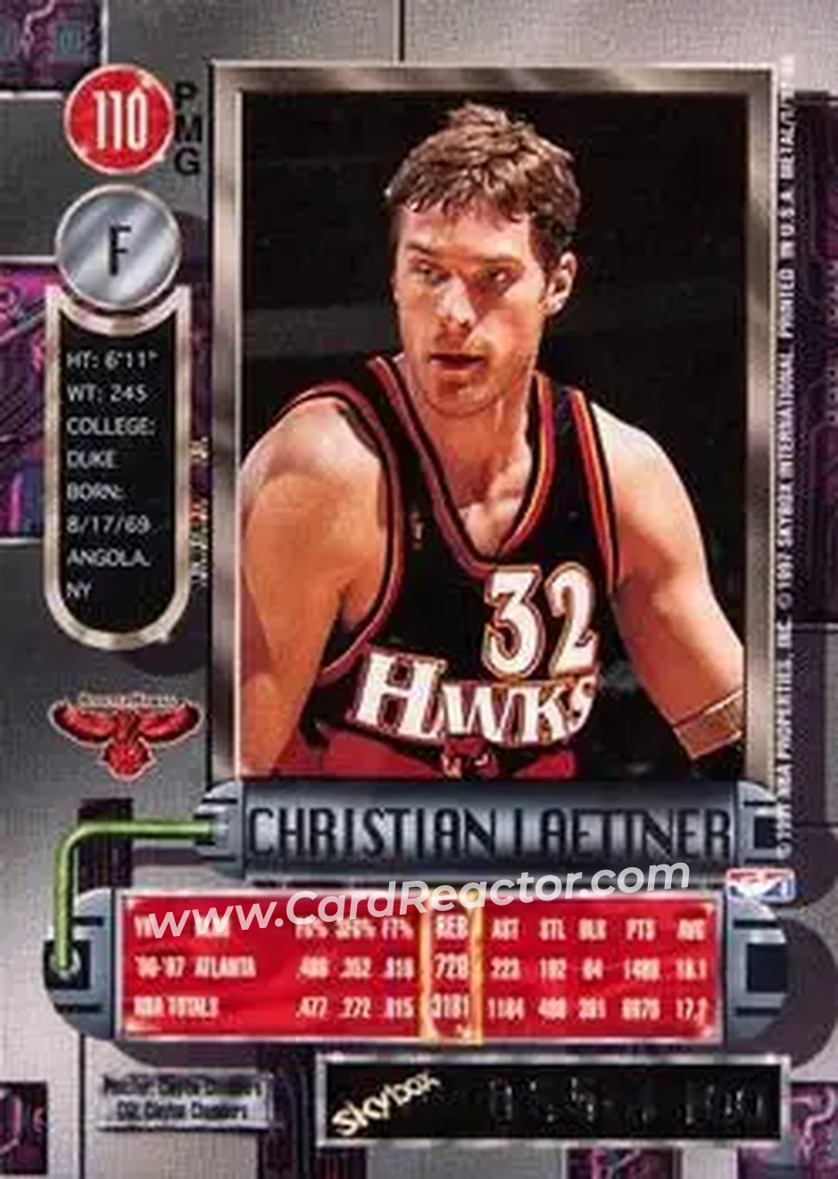 Back of Christian Laettner