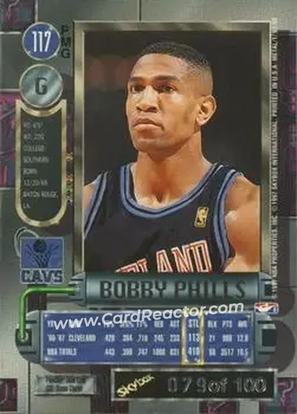 Back of Bobby Phills