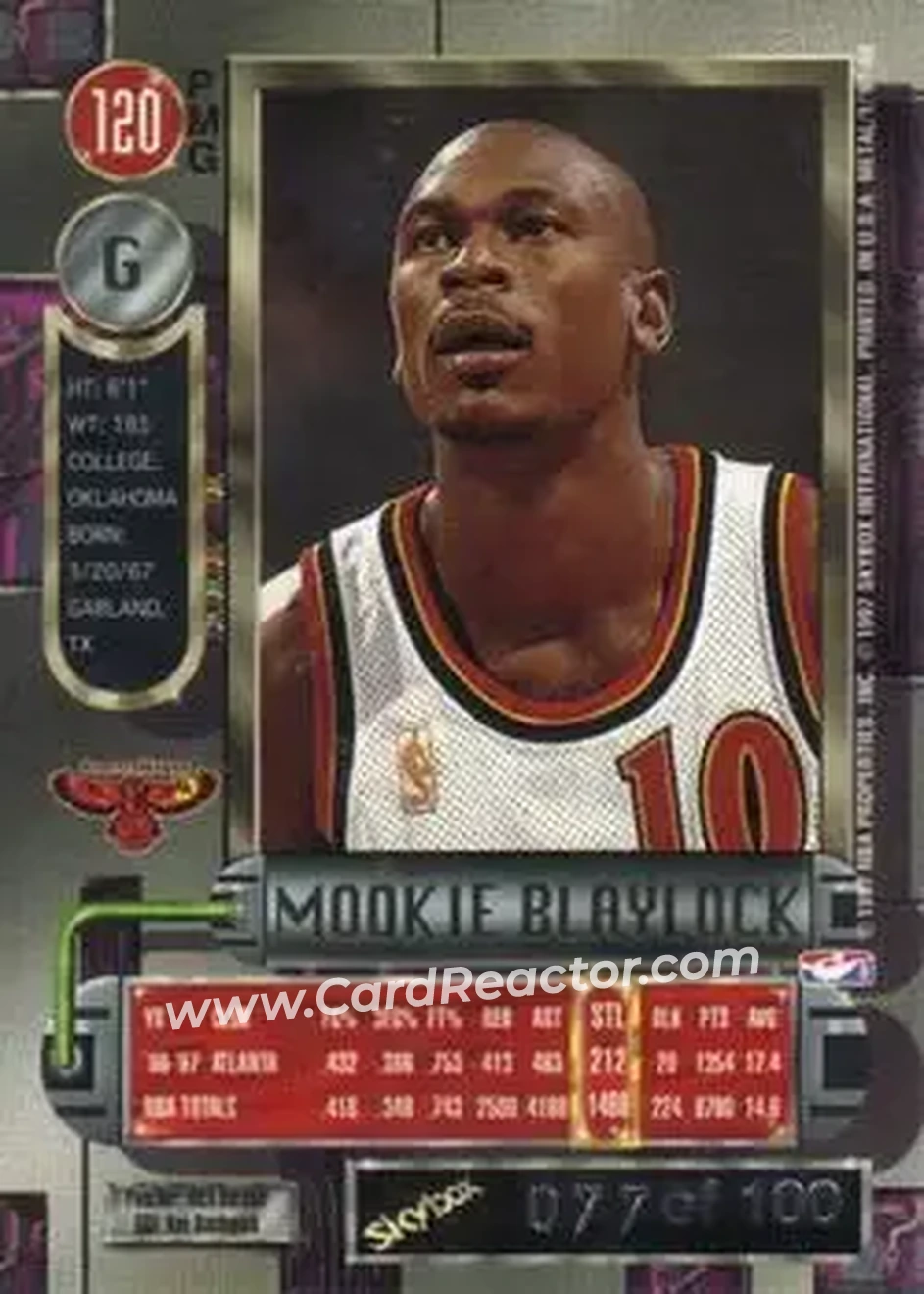 Back of Mookie Blaylock